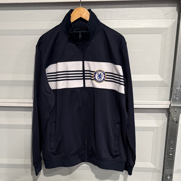 Chelsea Other - Chelsea FC Navy and White Track Jacket